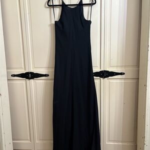 Black Spaghetti Strapped Maxi Dress
